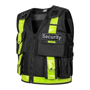 Hi Viz Dog Handler Vest with reflective strips for visibility and comfort during training – UK Shop Hub.