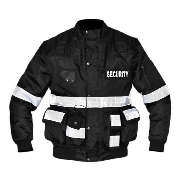 Men's 2-in-1 Oxford security black Dorman vest for maximum comfort and visibility – UK Shop Hub.