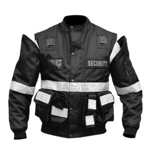 Men's 2-in-1 Oxford security black Dorman vest for maximum comfort and visibility – UK Shop Hub.