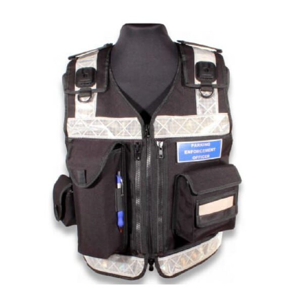 Black Civil Enforcement Parking Vest. UK Shop Hub.