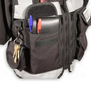 Black 5-pocket utility vest. UK Shop Hub.