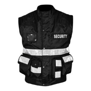 Men's 2-in-1 Oxford security black Dorman vest for maximum comfort and visibility – UK Shop Hub.