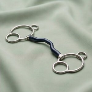 Safety Prote Universal Blue Sweet Iron Ported Mouth Snaffle Horse Bit – All Sizes Available