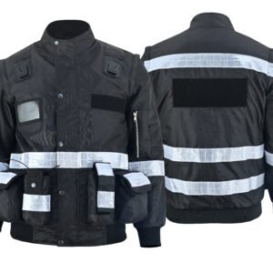 Safety Protec Men’s 2-in-1 Security Vest Jacket – Removable Sleeves, Durable