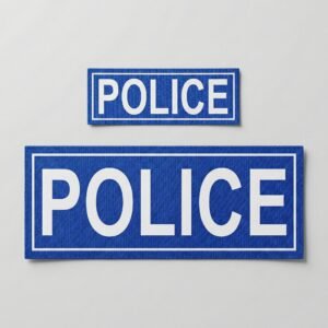 Police Blue Badge