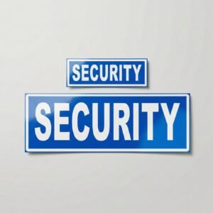 Security Reflective Blue Badge
