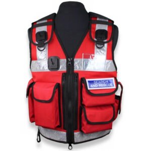 Protective Security Red One Size Fits All Utility Tactical Vest, Police Vest